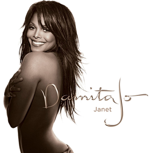 Janet in profile with the words Damita Jo